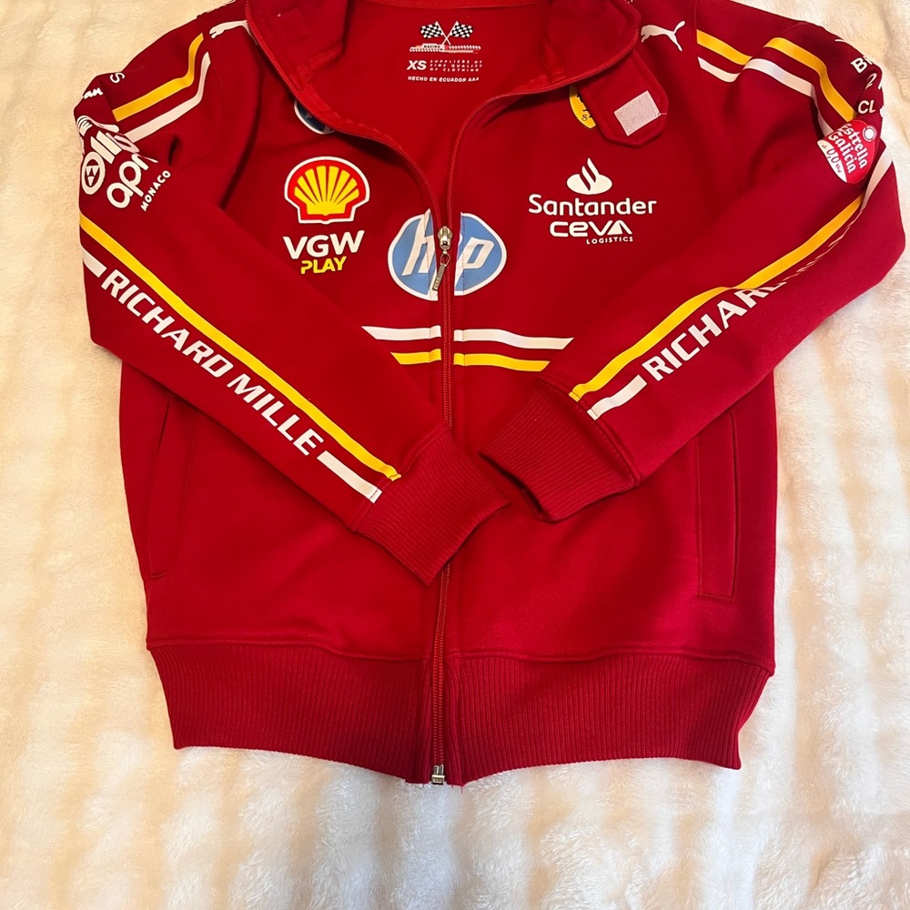 Kids Red Racing Team Jacket